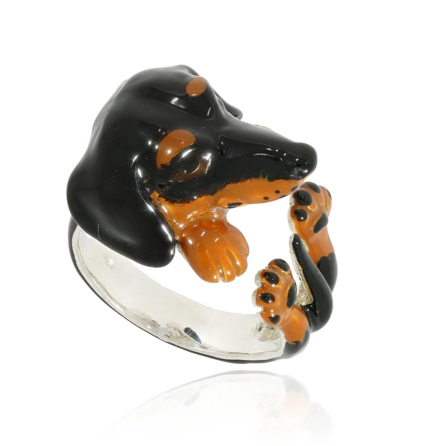 Silver ring dachshund