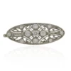 Oval art deco brooch