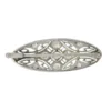 Oval art deco brooch