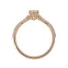 Oval diamond ring in rose gold