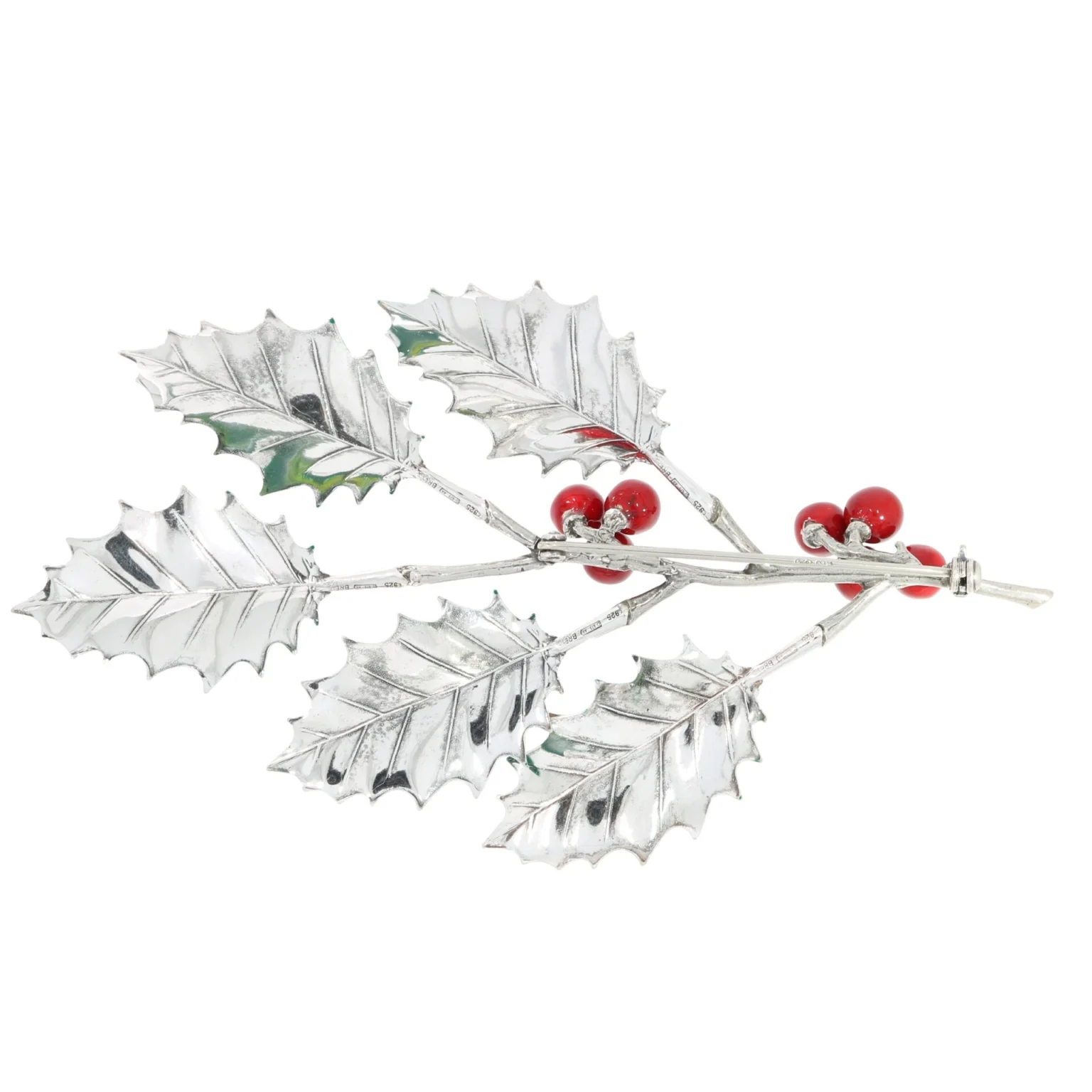Brooch holly 5 leafes - Image 2