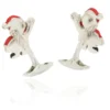 Cuff links santa claus