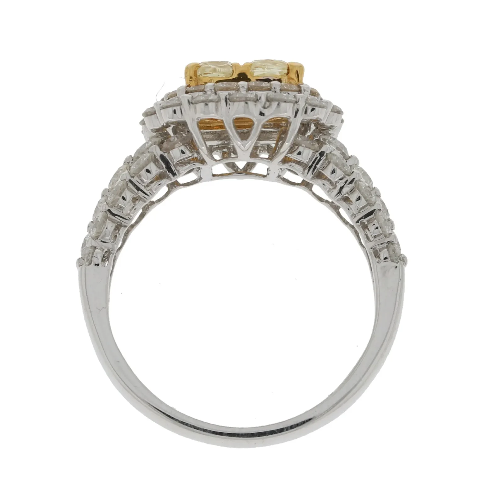 Fancy yellow diamond ring - Image 2