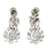 Antique diamond earrings with rose cut diamonds