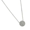 Round diamond pave pendant