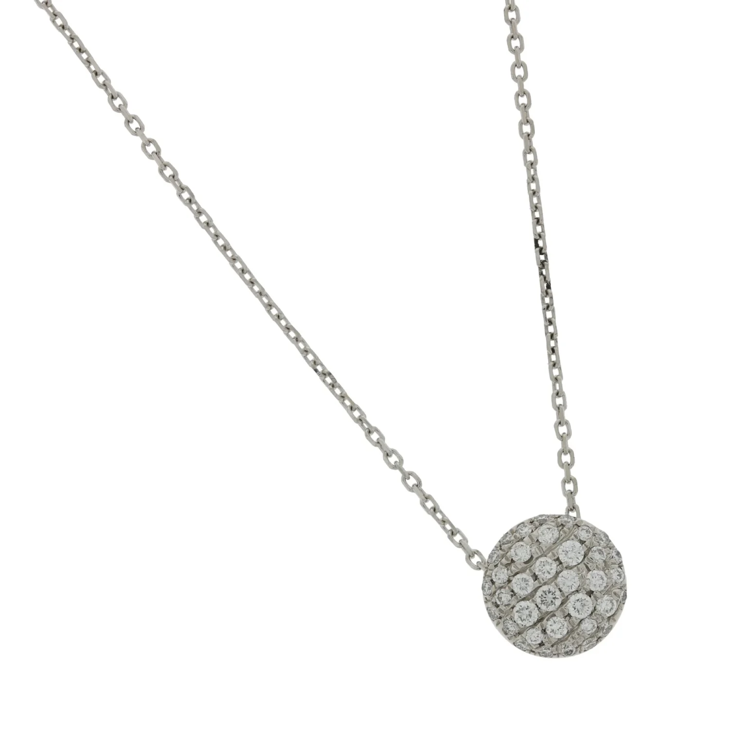 Round diamond pave pendant - Image 2