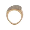 Diamond pave ring in rose gold