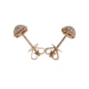 Round diamond pave ear studs