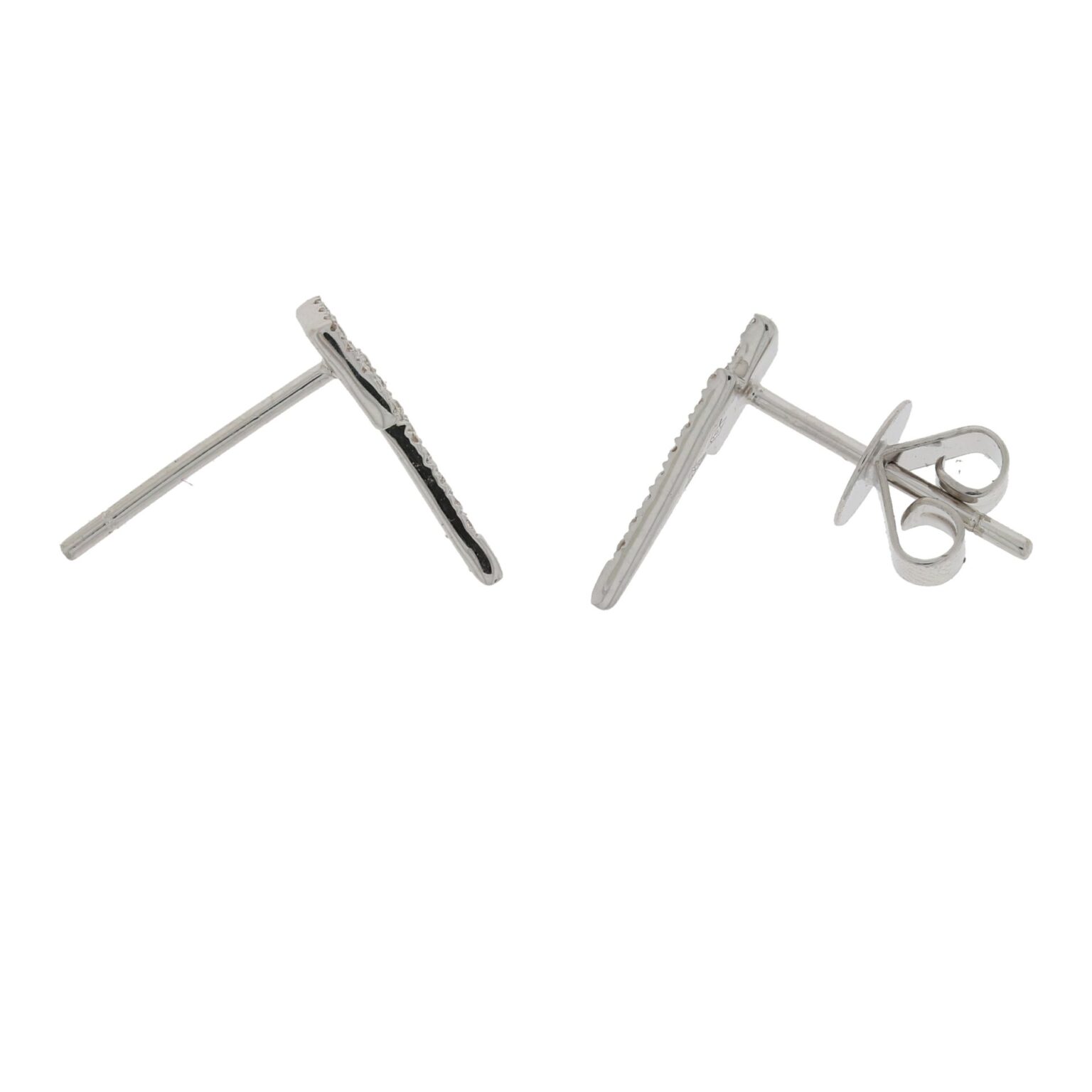 Lightning diamond ear studs - Image 2