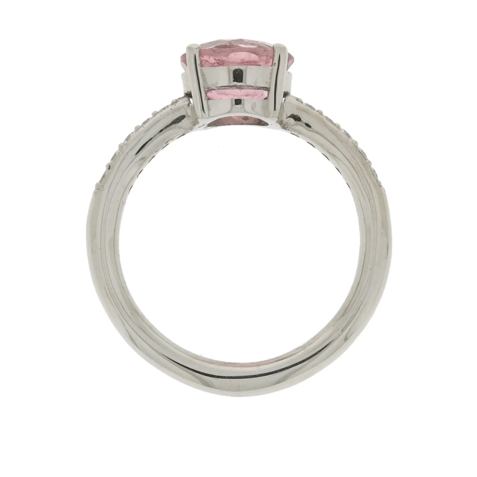 Morganitring rund mit Diamanten - Image 2