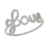 Love ring in 750f white gold