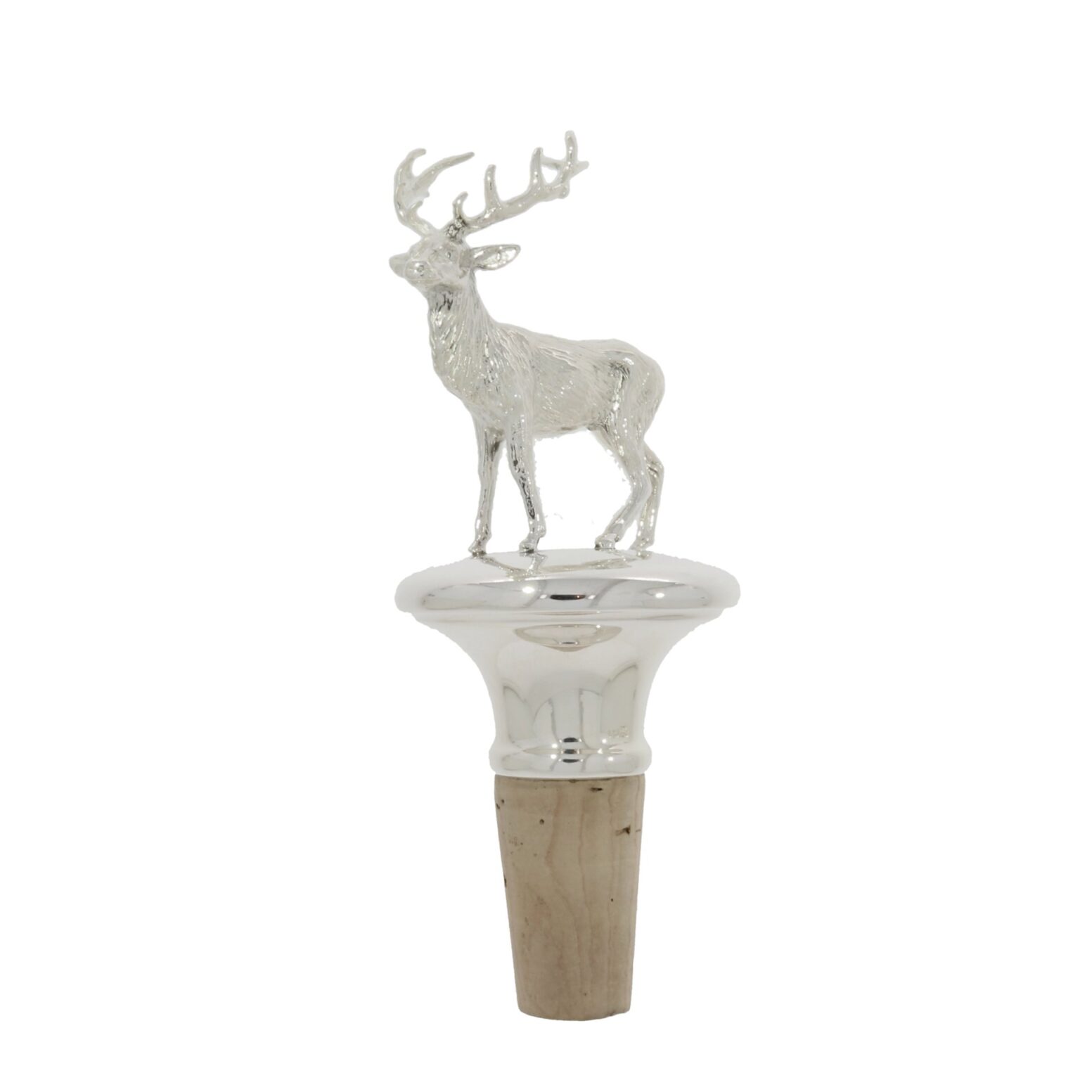 Sterling silver wine stopper big stag