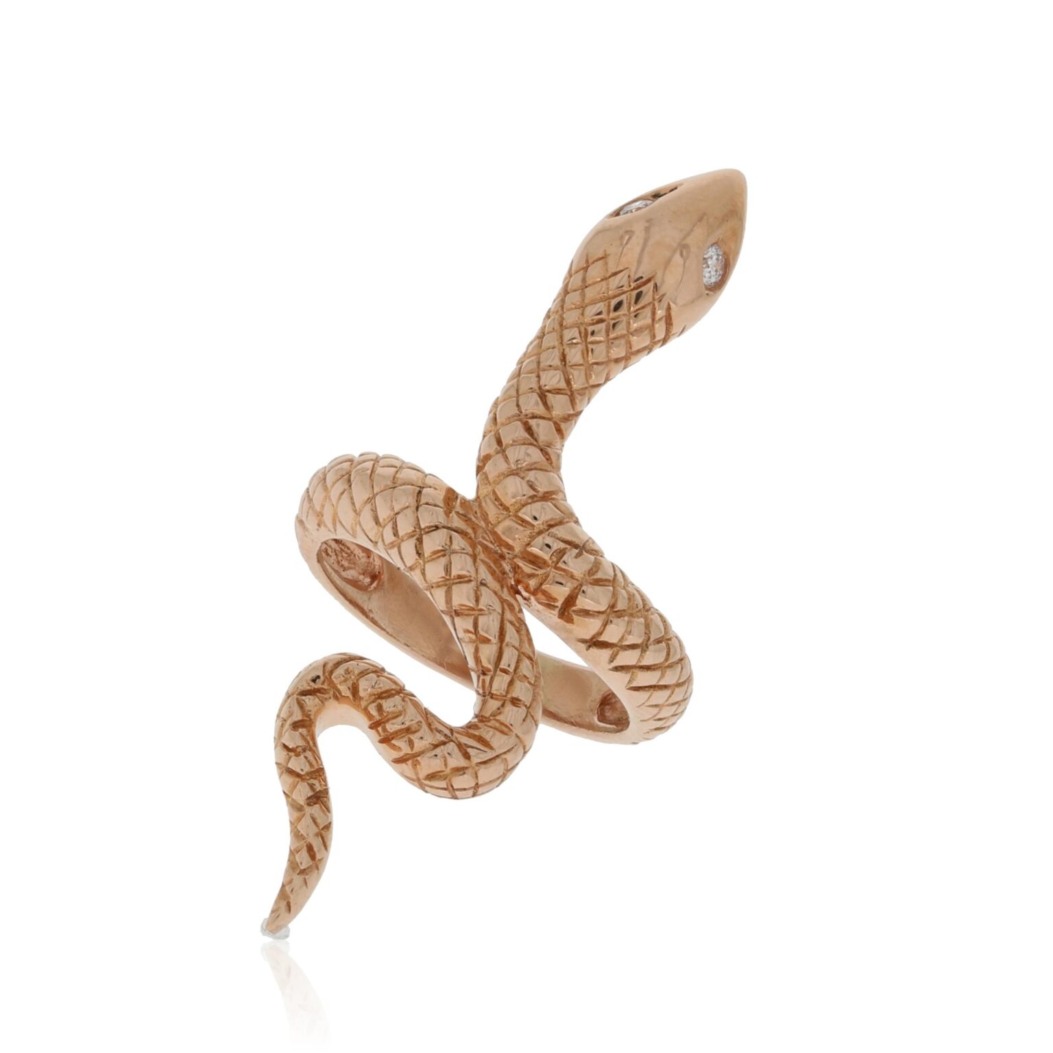 Snake ring in rose gold