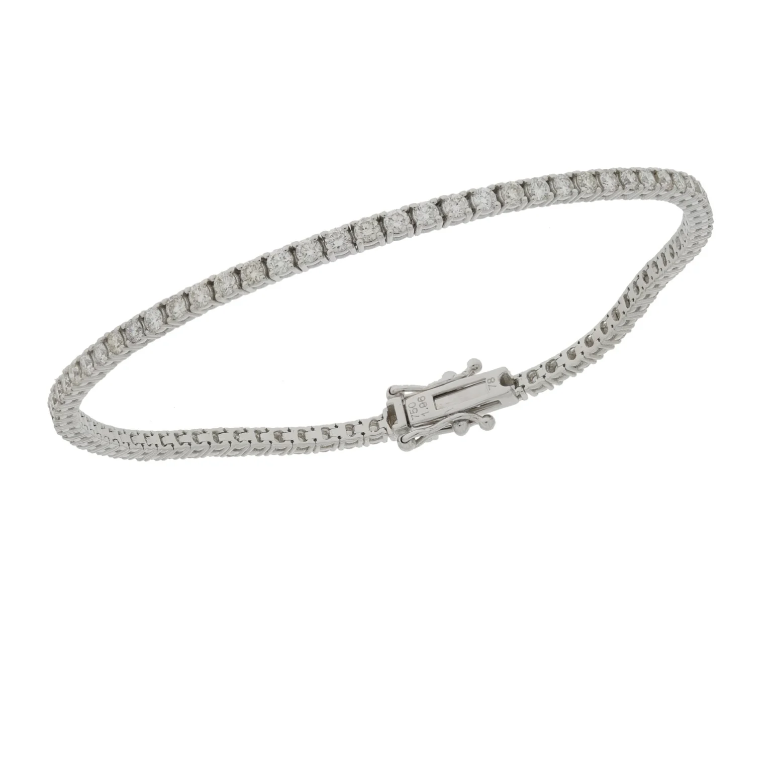 Tennis bracelet in white gold 1,98 cts