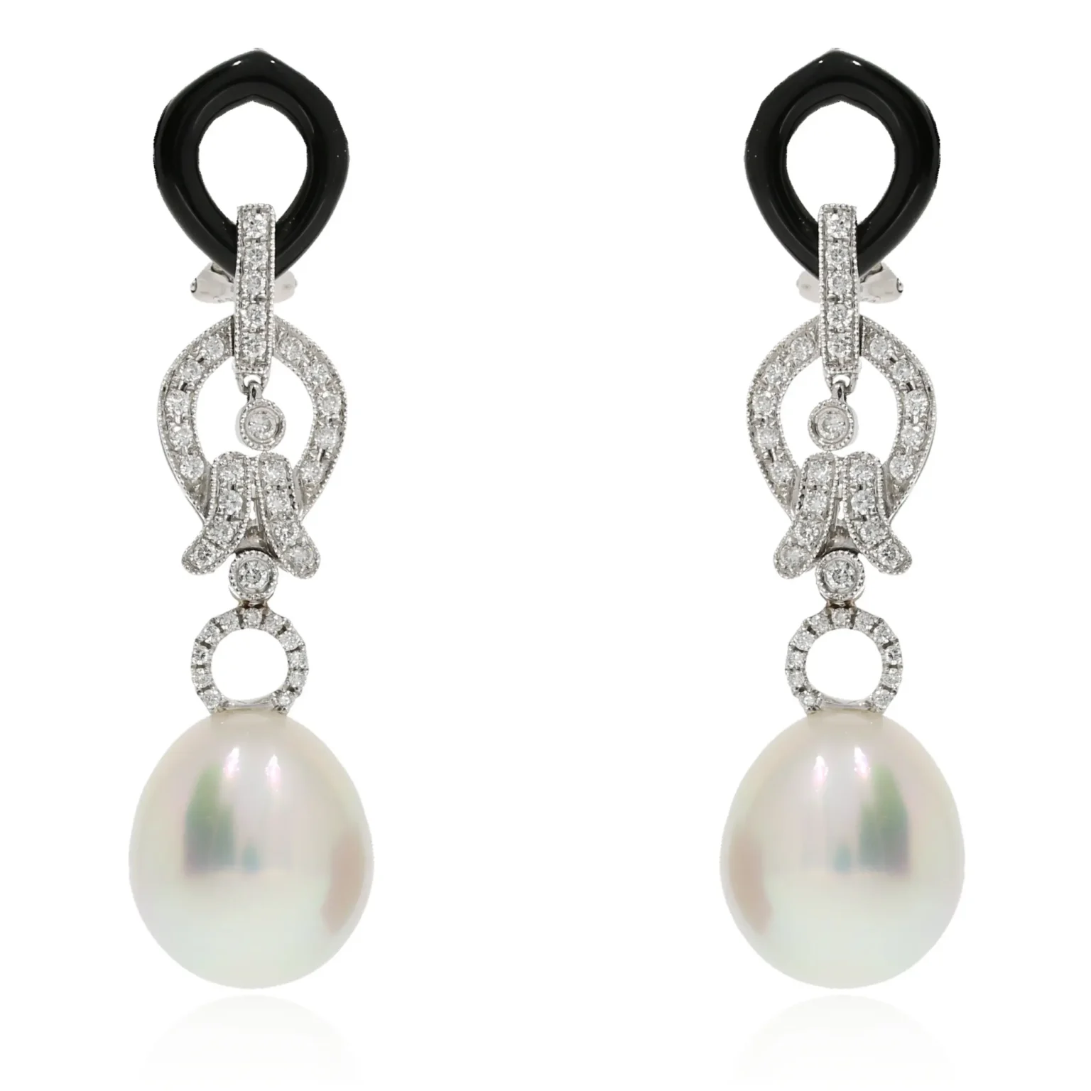 Vintage south sea pearl earrings