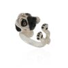 Sterling silver ring pug