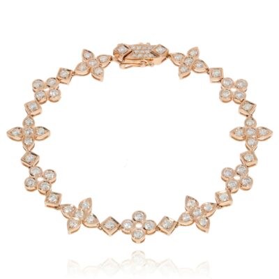Diamond bracelet in 750f rose gold