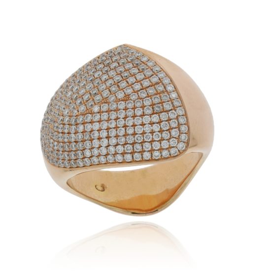 Diamant Pavé Ring in Rosegold