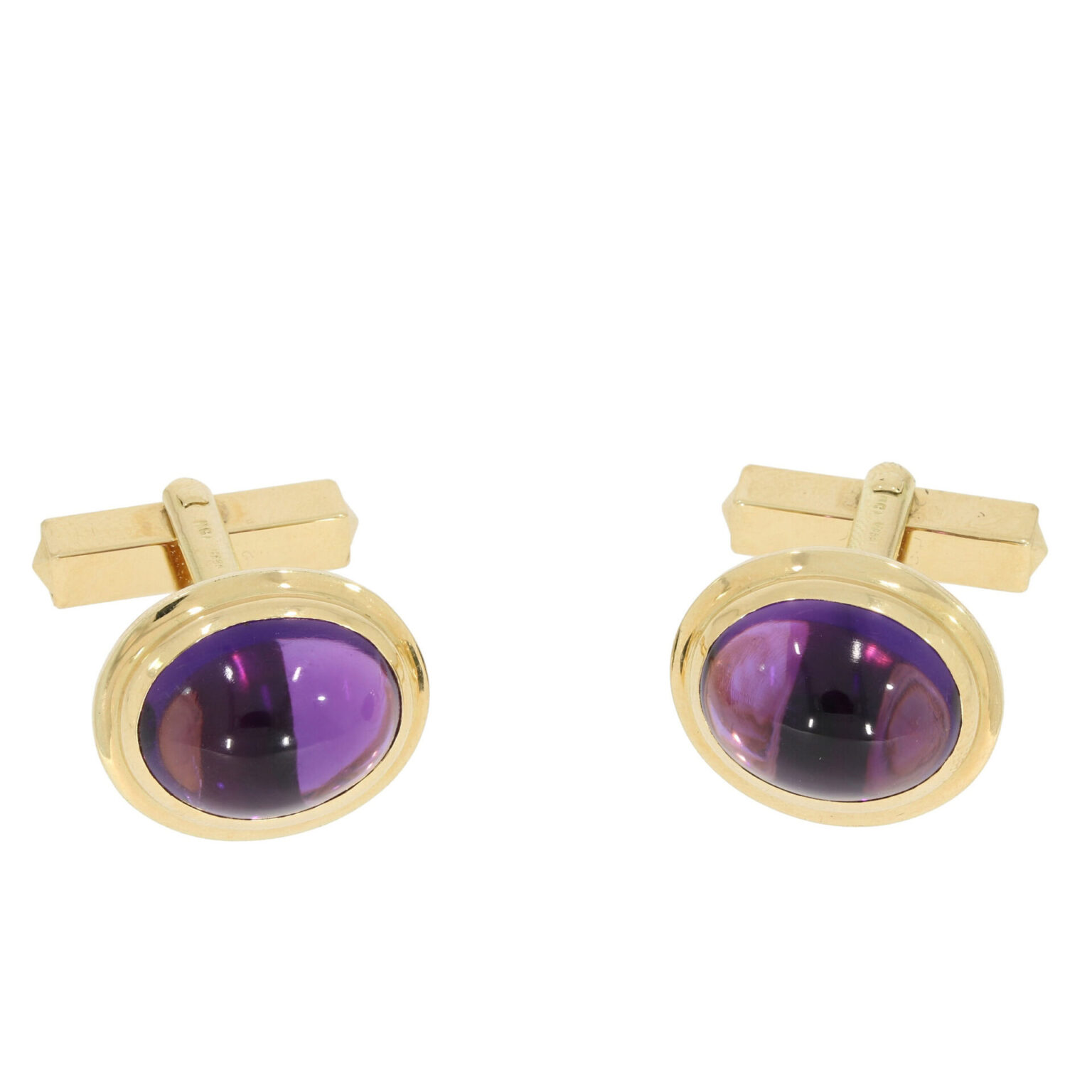 Goldmanschettenknöpfe Amethyst