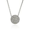 Runder Diamant pavé Anhänger