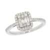 Diamantring mit Baguette Diamanten