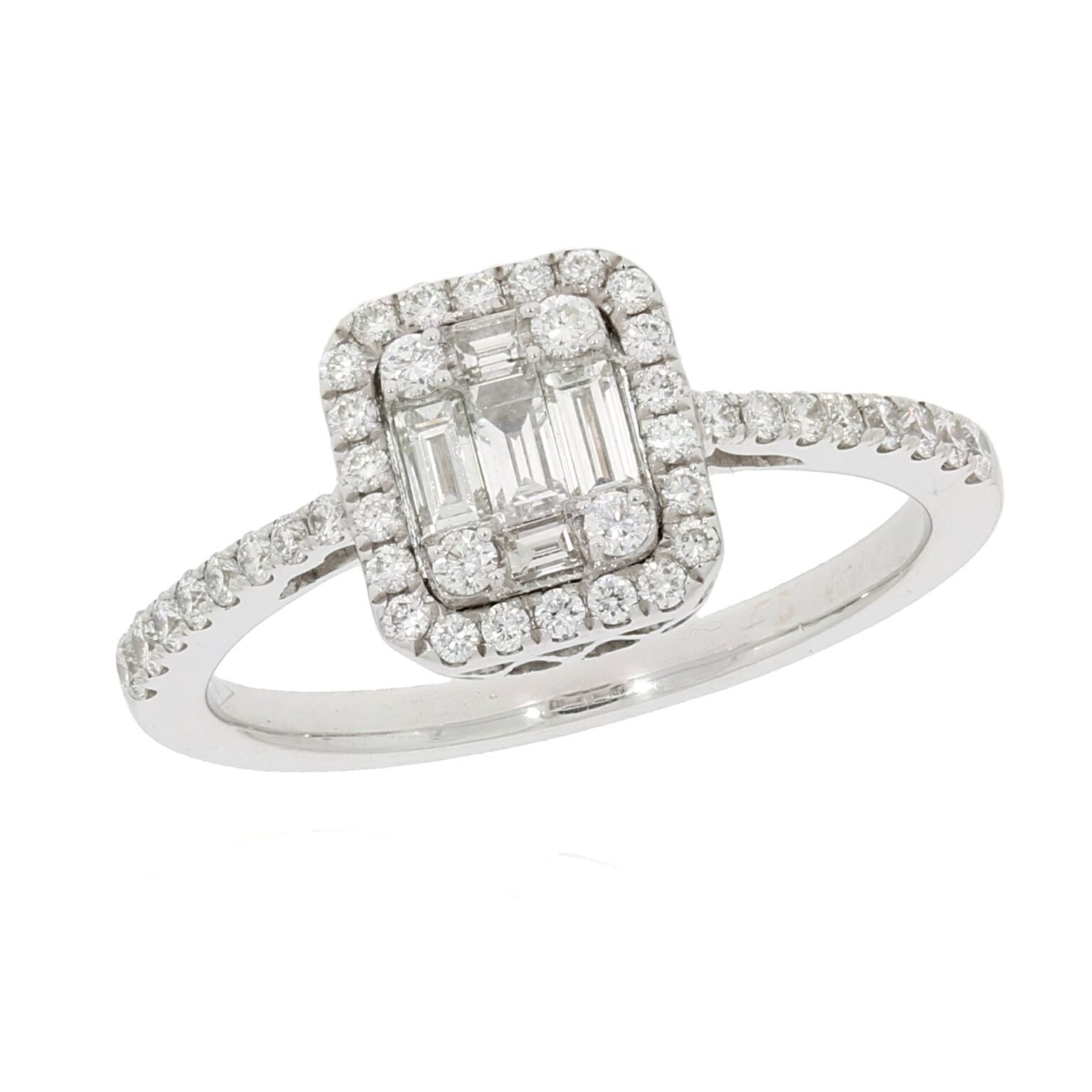 Diamantring mit Baguette Diamanten