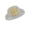 Fancy yellow diamond ring s