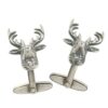 Hirschmanschettenköpfe in 925f Sterlingsilber