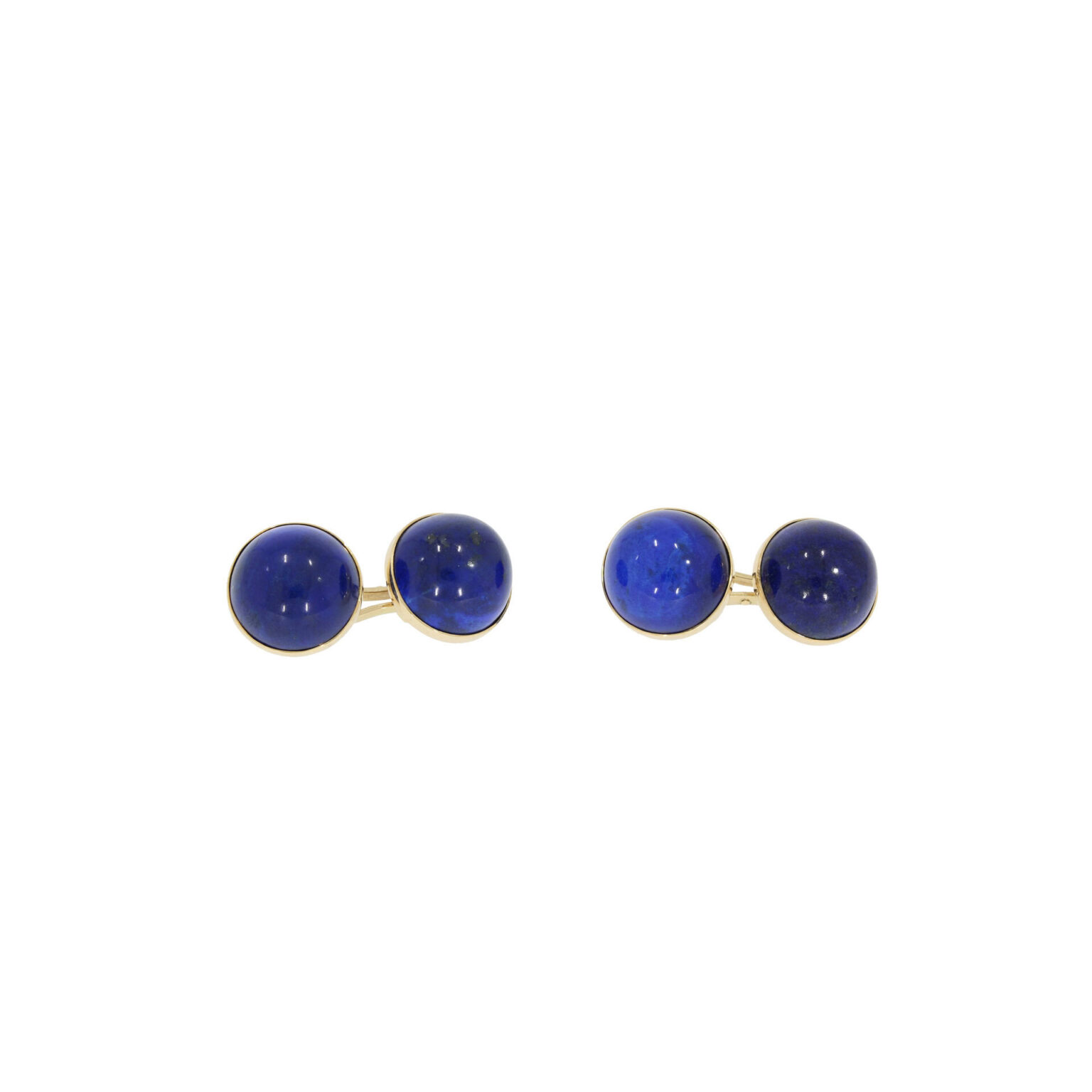 Goldmanschettenknöpfe Lapislazuli Vintage