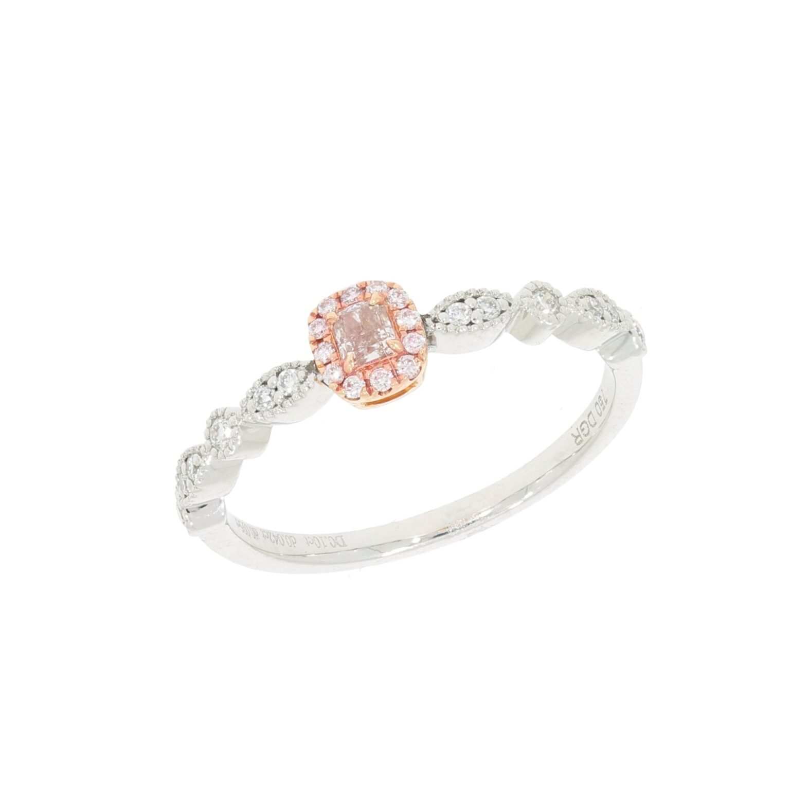 Pinker Diamantring