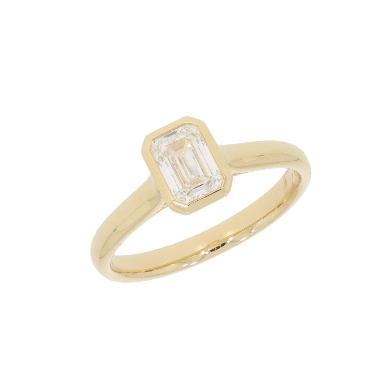 Diamant Solitär Emerald Cut