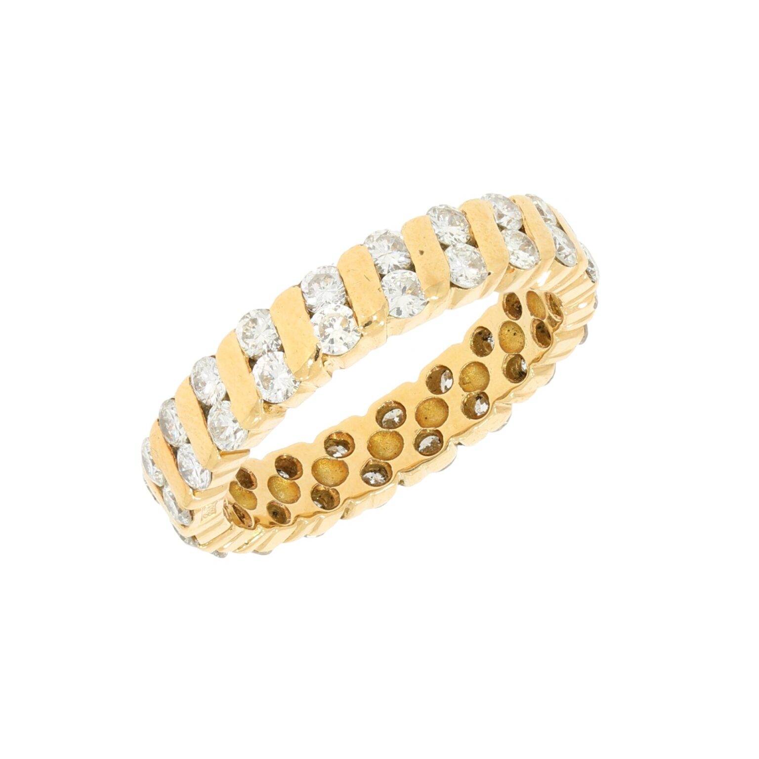 Vintage Ehering mit Diamanten