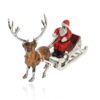Weihnachtsschlitten mit Weihnachtsmann